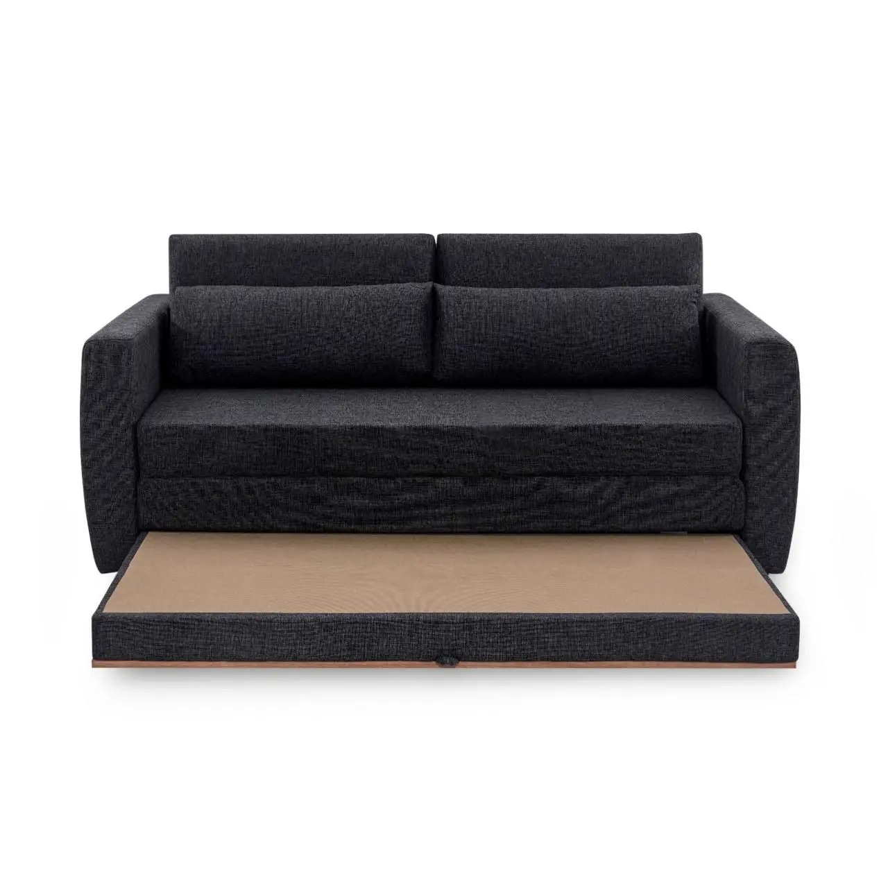 Sofá-cama Aurora Premium Queen, medida 1,88m linho grafite - HERVAL - Imagem 4