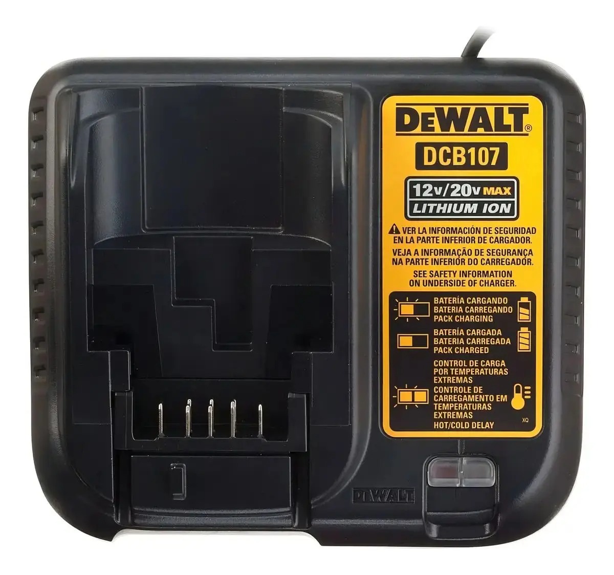 Parafusadeira e furadeira dewalt 1 2 brushless dcd7781d2 com 2 bateria 2ah e carregador 20v max - Imagem 2