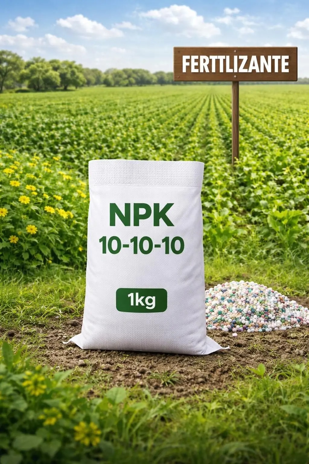 Adubo Fertilizante Npk 101010 saquinho 1kg Gold Plant