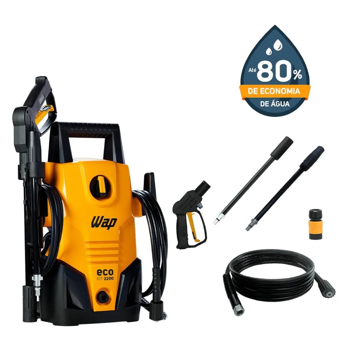 Lavadora de alta pressão 1400w 1500psi wap ecofit 2200 127v - Imagem 3