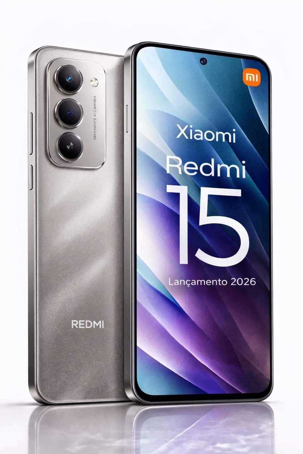 Xiaomi Redmi 15 256GB 16GB Ramboost Tela 144Hz 50MP Câmera 50 Mp Bateria 7000mAh 33W Smartphone Top Celular Custo benefício