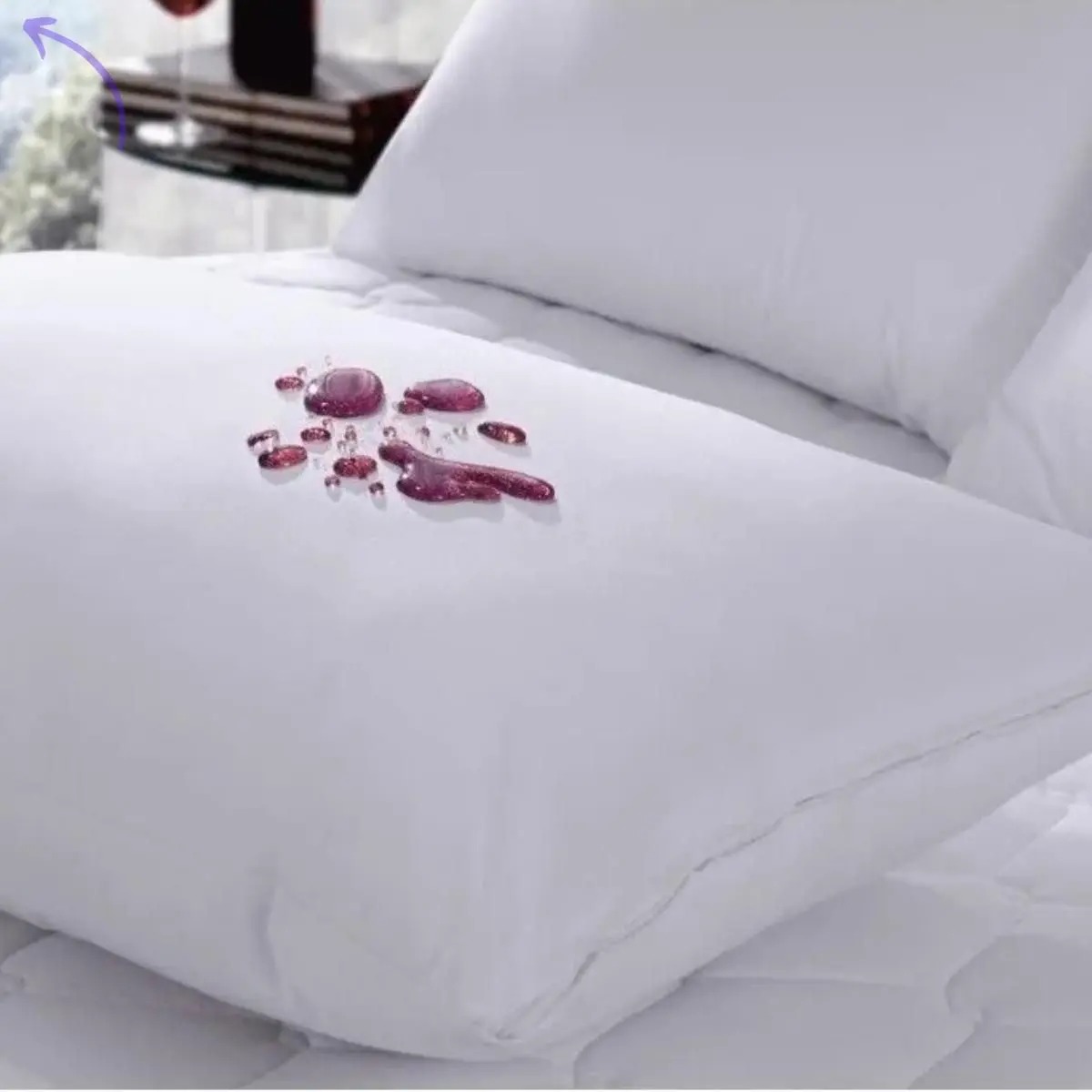 Kit 4 Capa Protetora Impermeável Branco Capa Protetora Impermeável Antialérgica Para Travesseiro - Edromania