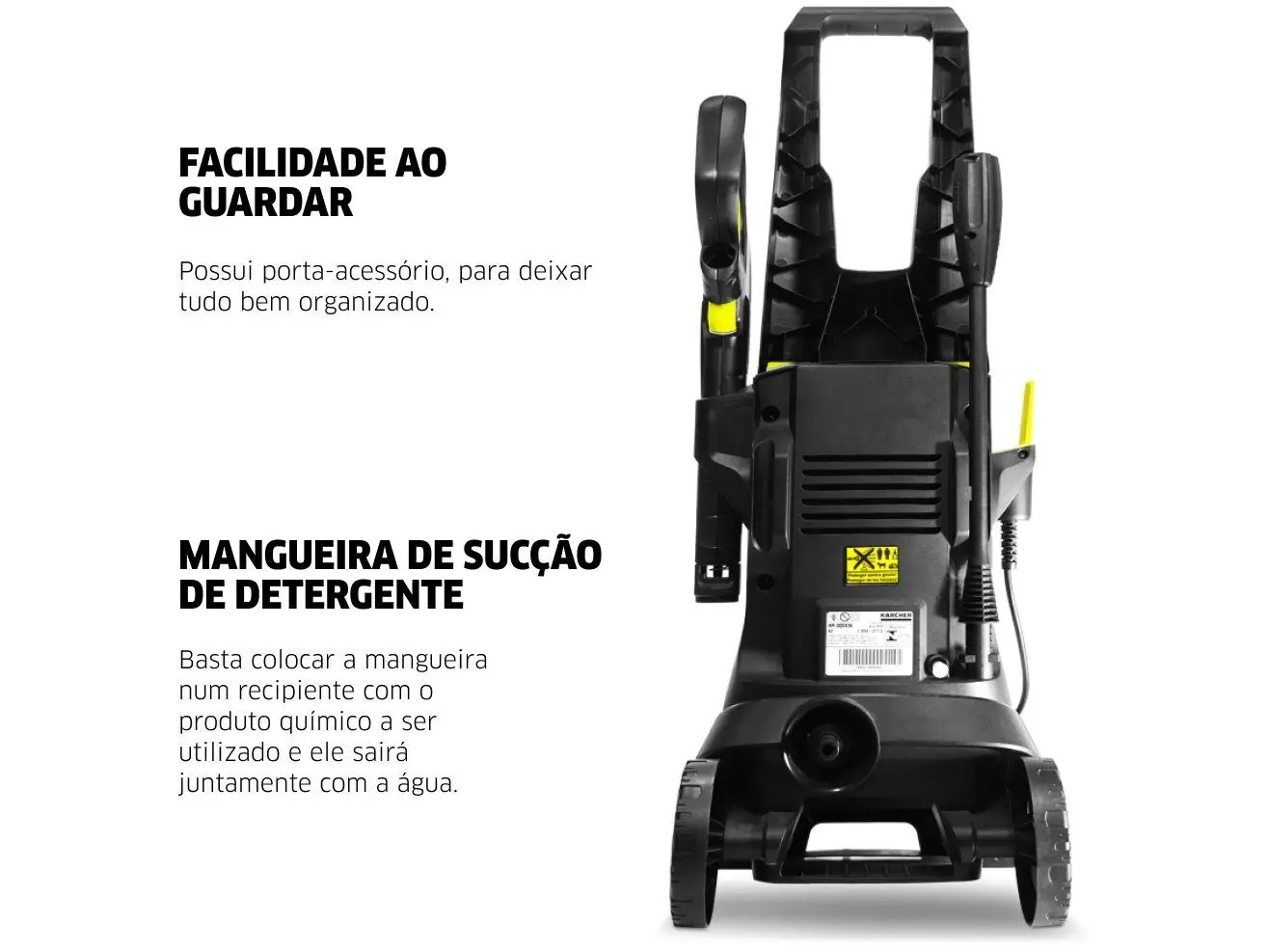 Lavadora de Alta Pressão Karcher 1740 Libras 1400W K2 Plus - Imagem 5