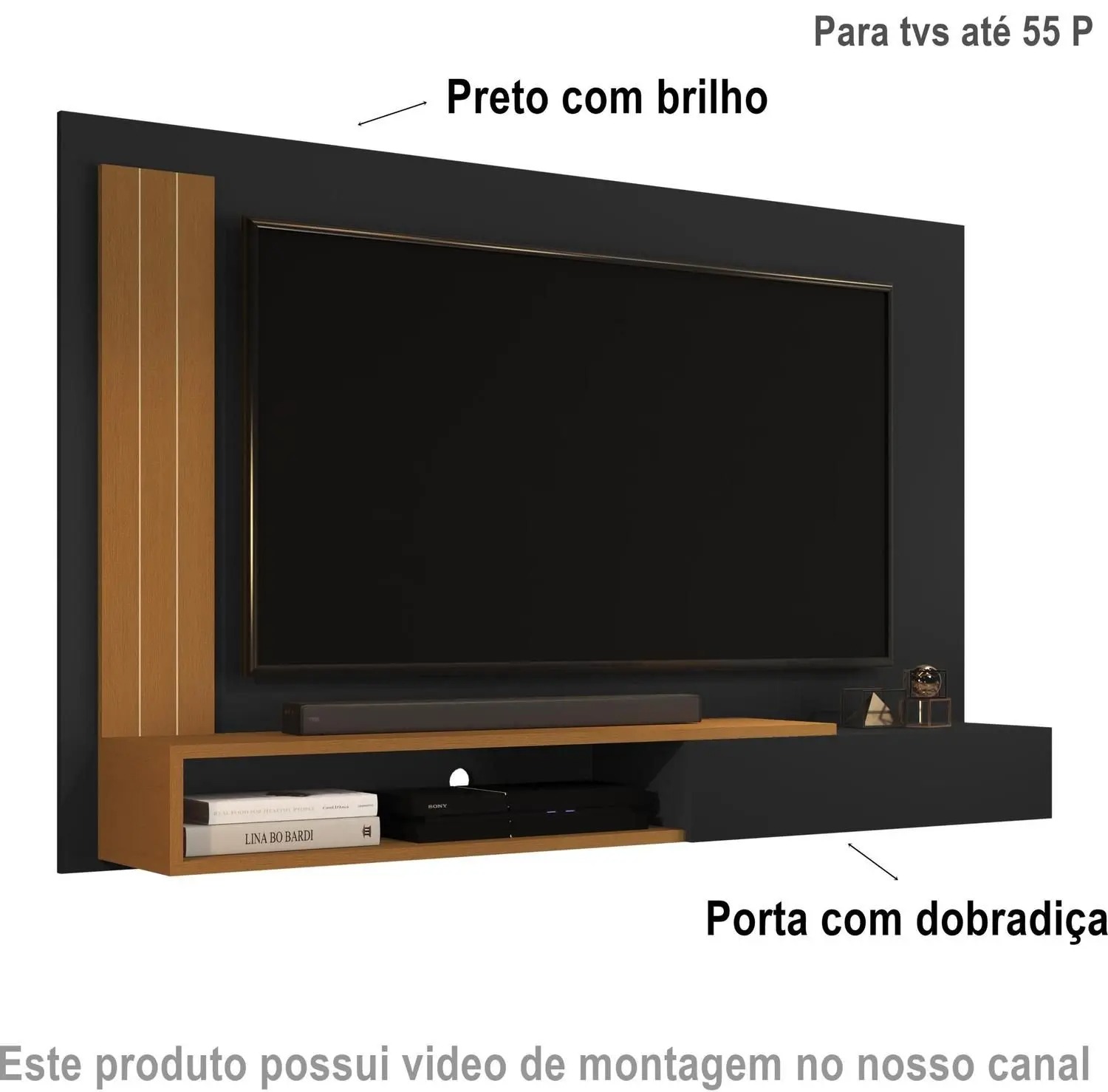 Painel para TV Até 50 Polegadas Mateus Cores - Comprar Moveis em Casa - Comprar Móveis em Casa - Imagem 3
