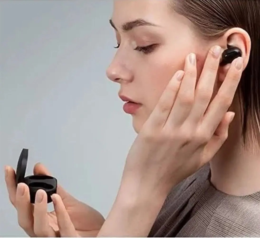 Fone De Ouvido Sem Fio Original A Via Bluetooth A6S Pro Preto Pequeno Originais Fones - 01Smart - Imagem 6