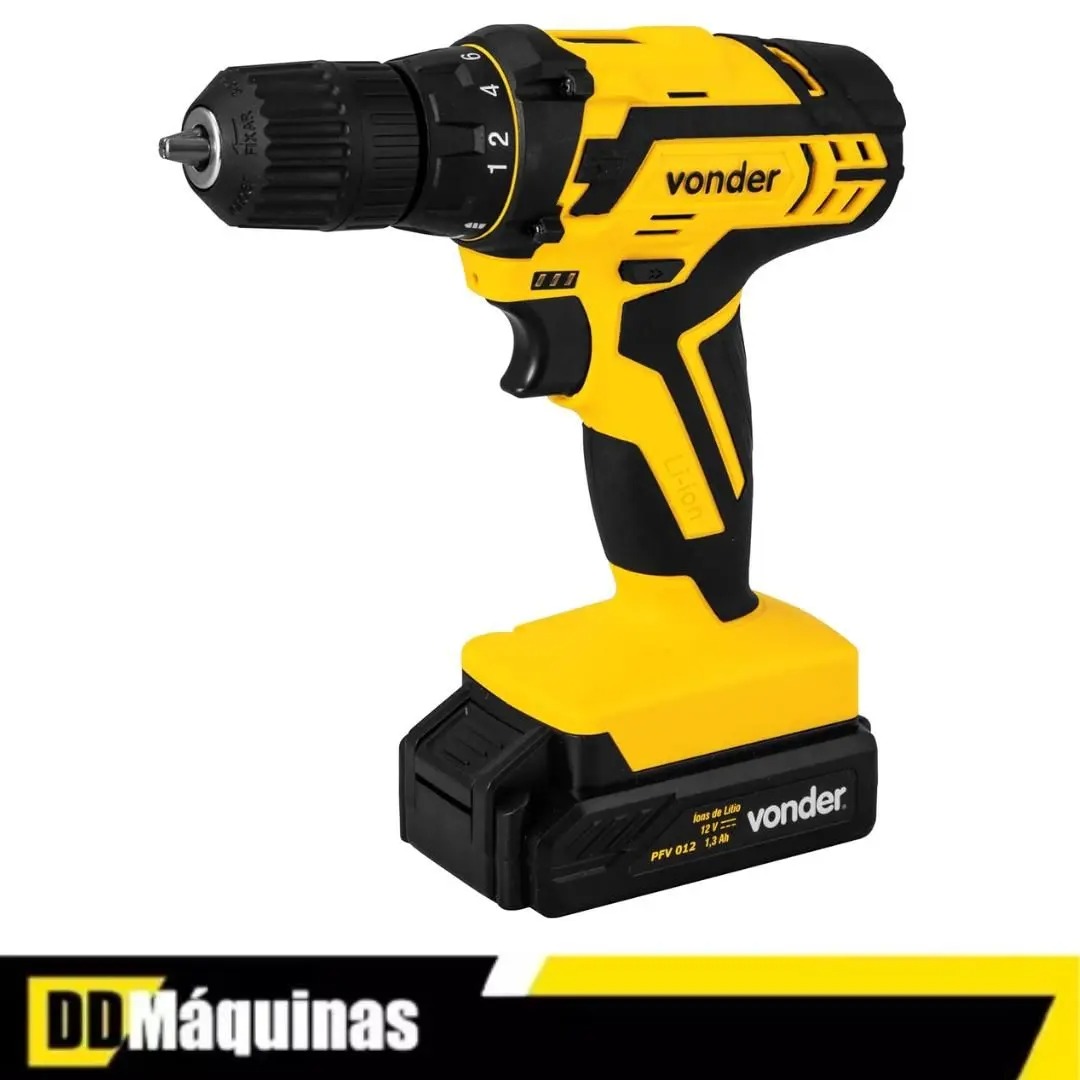 Parafusadeira/furadeira a bateria 12v Bivolt PFV012 Vonder - Imagem 3