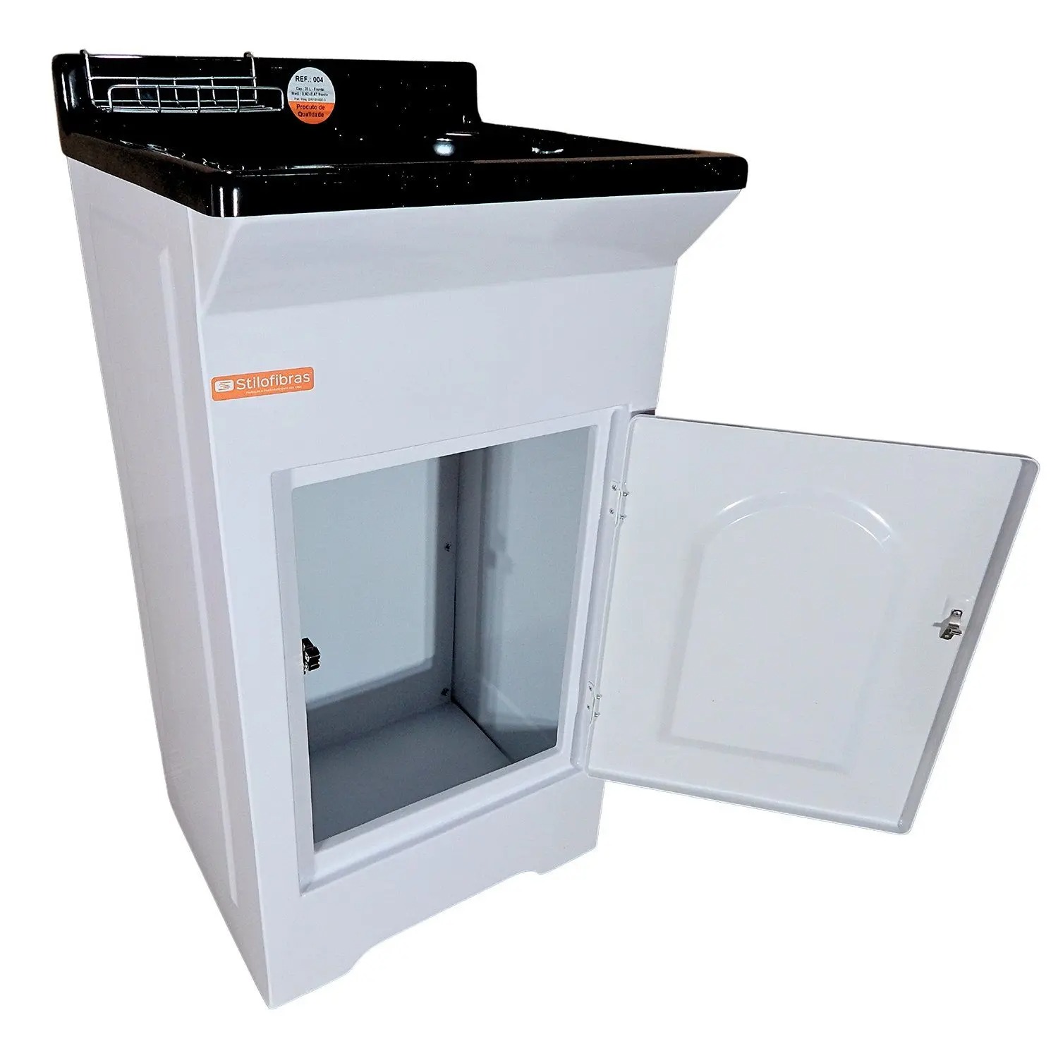 Tanque De Lavar Roupa em Fibra 20L Com Gabinete Plástico ABS Impermeável para área externa - Stilofibras - Imagem 3