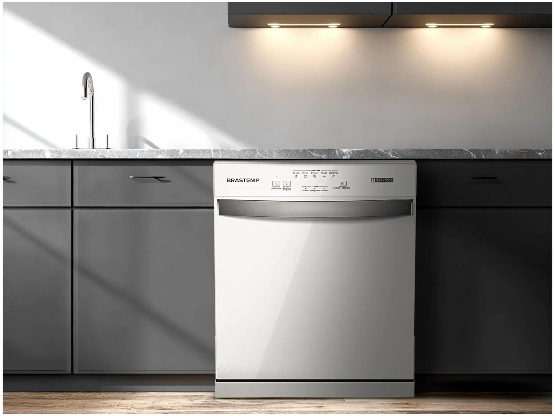 Lava-louças Brastemp 8 Serviços BLF08 Branca 110/220V - Imagem 2