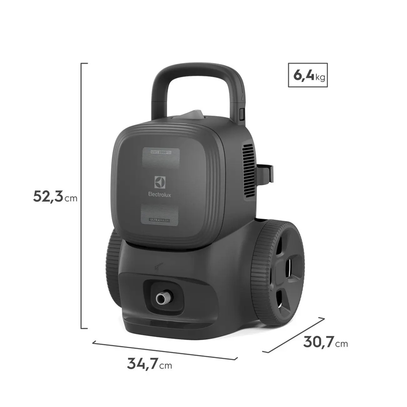 Lavadora de Alta Pressão Electrolux UWS2200 2200PSI 1800W 3410ANBR - Cinza - Imagem 5