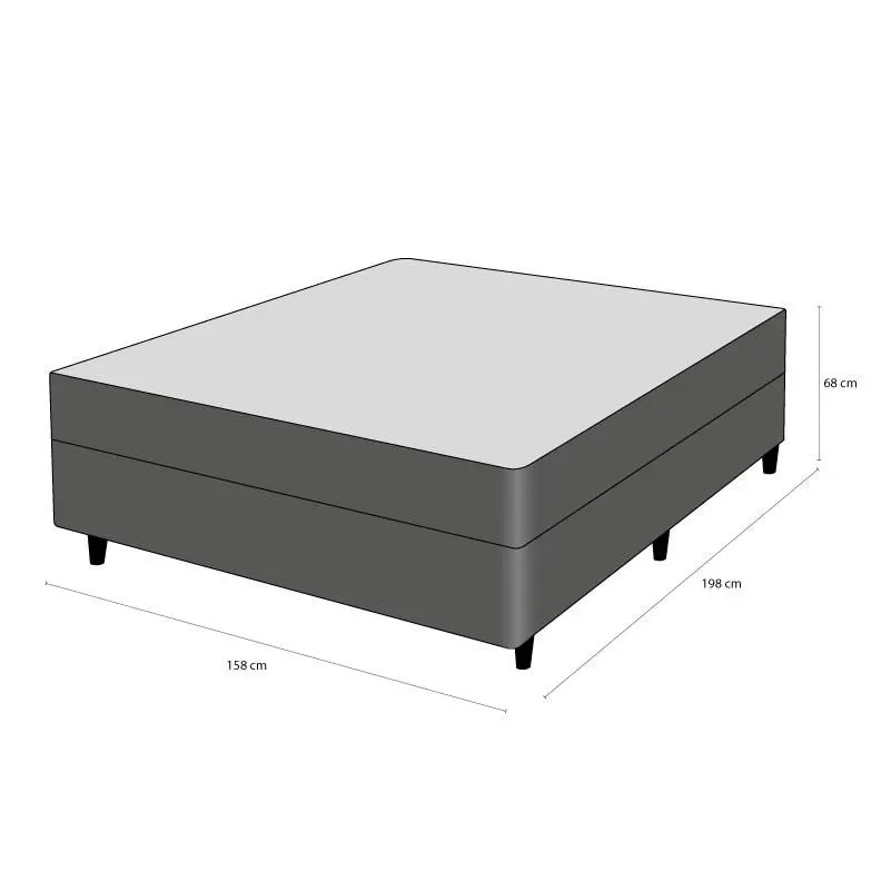 Cama Box e Colchão Freedom - Queen (158x198) - Ortobom - Imagem 9