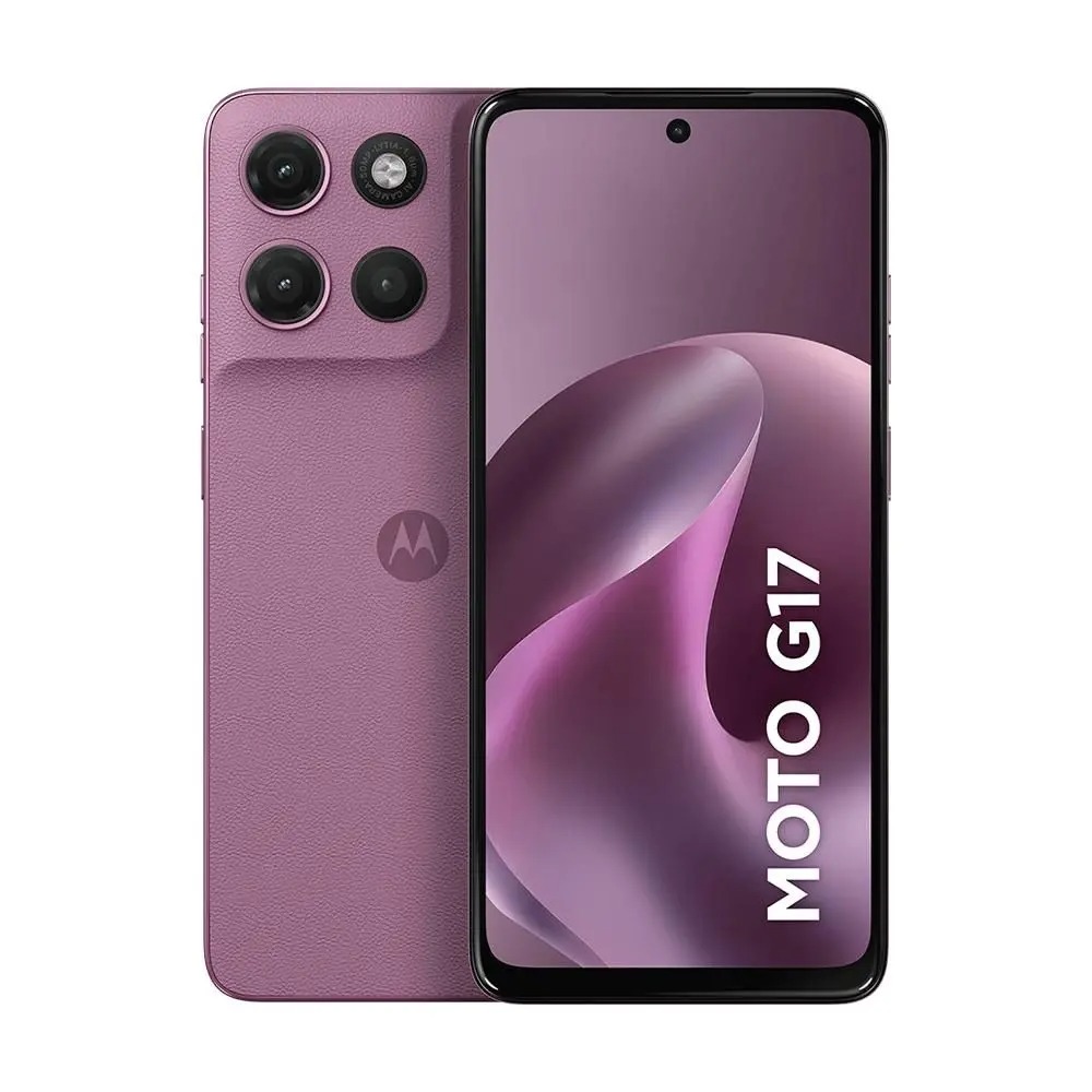 Smartphone Motorola Moto G17 4G, 128GB, 4GB RAM, Camera 50MP Sony Lytia 600, tela FHD 60hz, bateria 5200 mAh