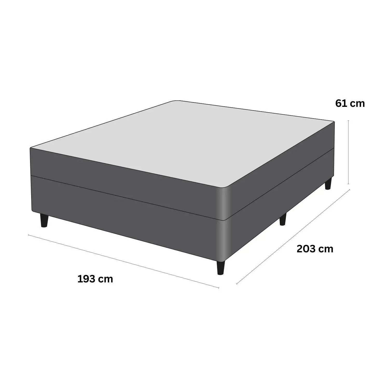 Cama Box e Colchão Airtech Molas Ensacadas(193x203)-Ortobom - Imagem 9