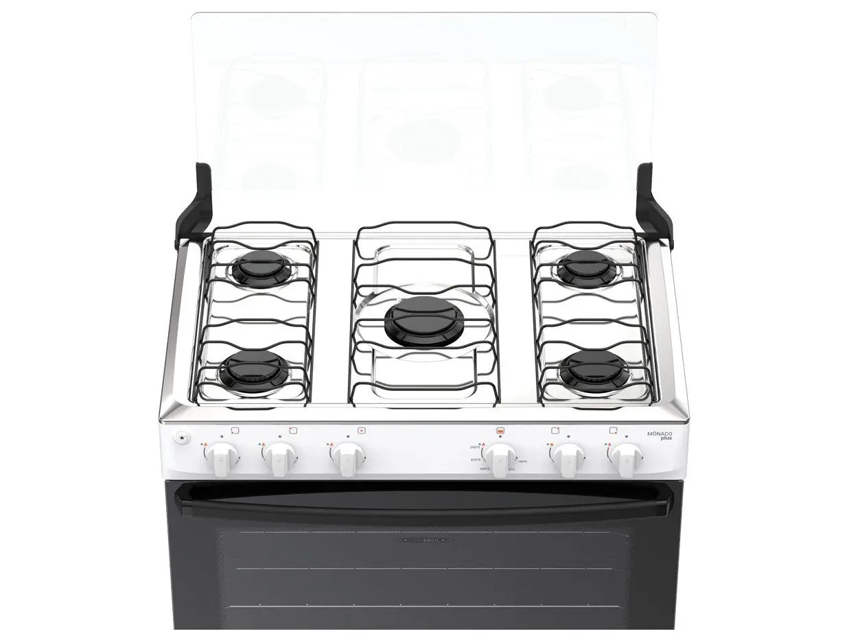 Fogão 5 Bocas Atlas Branco Mônaco Plus 110/220V - Imagem 5
