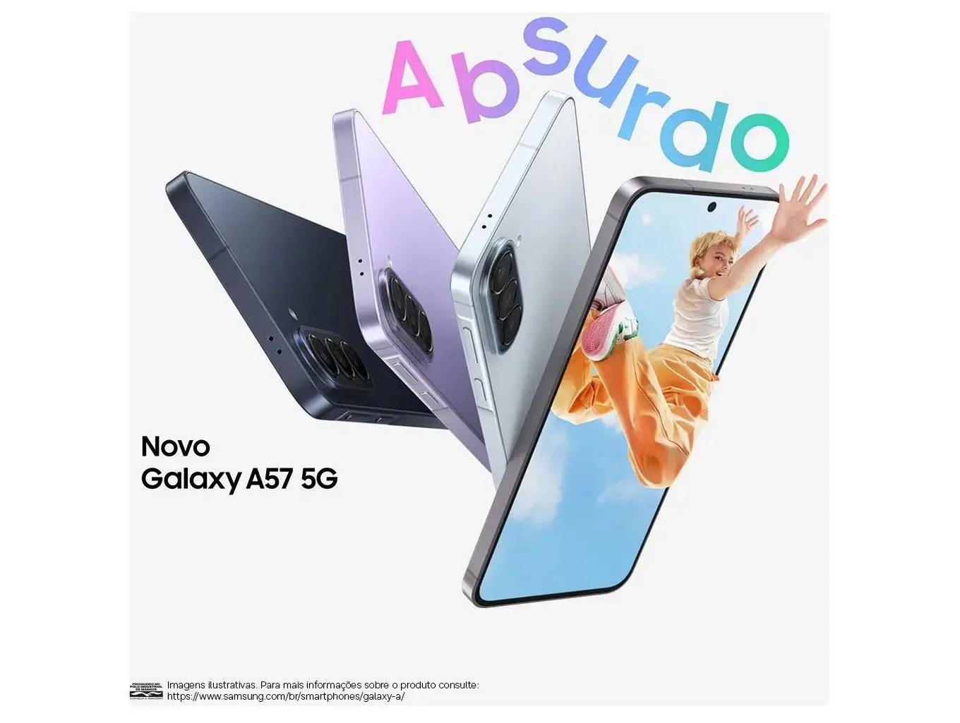 Smartphone Samsung Galaxy A57 128GB Azul Escuro - 5G + Smartband Samsung Galaxy Fit3 Rosé - Imagem 21
