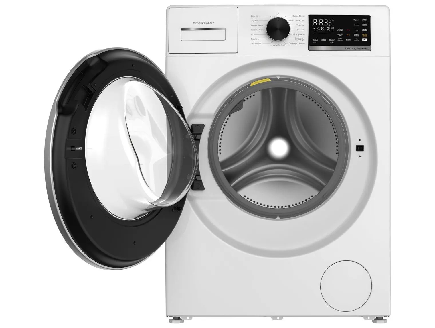 Lava e Seca Brastemp 14kg BNO14AB Água Quente e Fria Branca 110/220V - Imagem 5