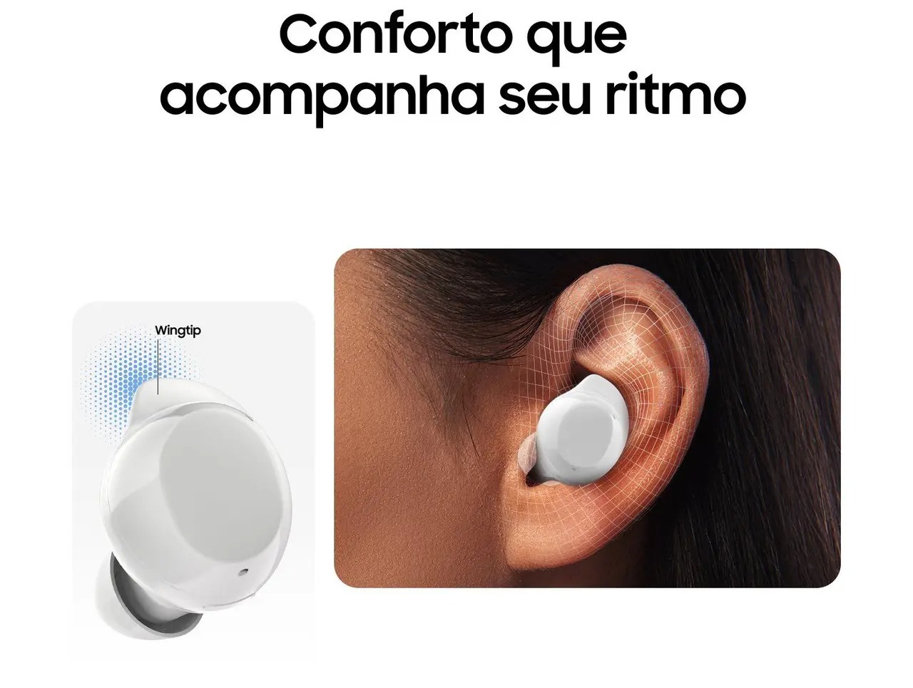 Fone de Ouvido Bluetooth Samsung Buds Core com Microfone Cancelamento de Ruído Esportivo Intra-auricular True Wireless Preto - Imagem 7