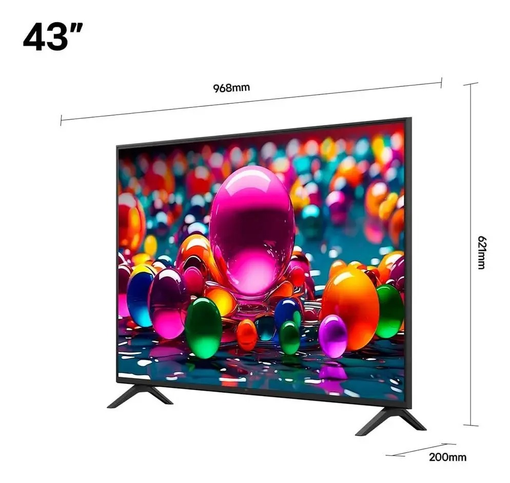 Smart TV 43' LG 43AU801C0SA 4K - Imagem 2