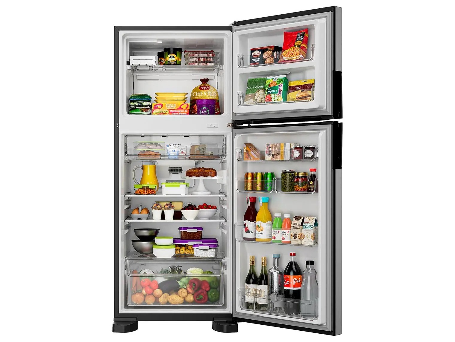 Geladeira Frost Free 412 Litros Inox Consul com Compartimentos Removíveis - CRM50MK 110/220V - Imagem 2