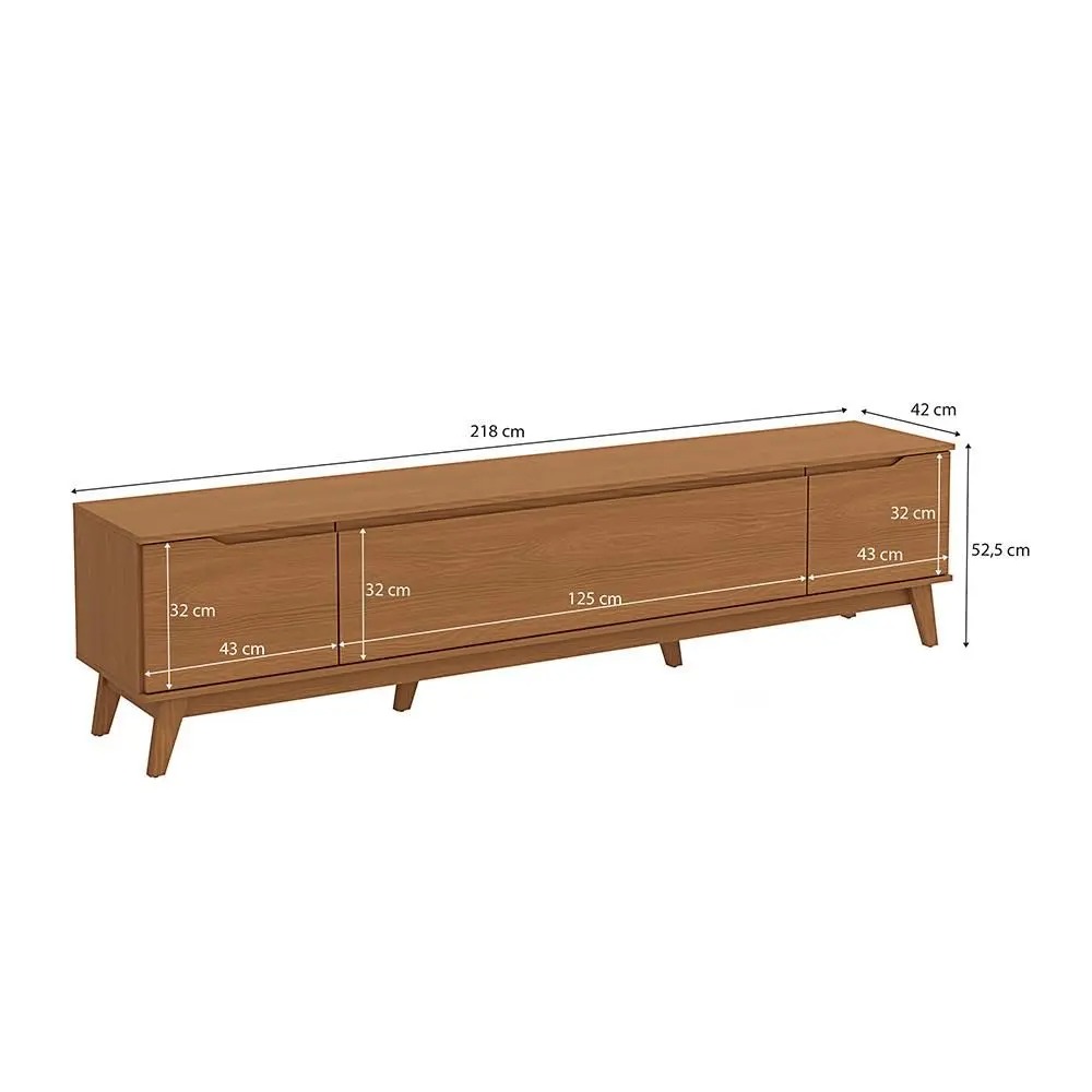 Rack Kappesberg 3 Portas Canela 218cm - Imagem 5