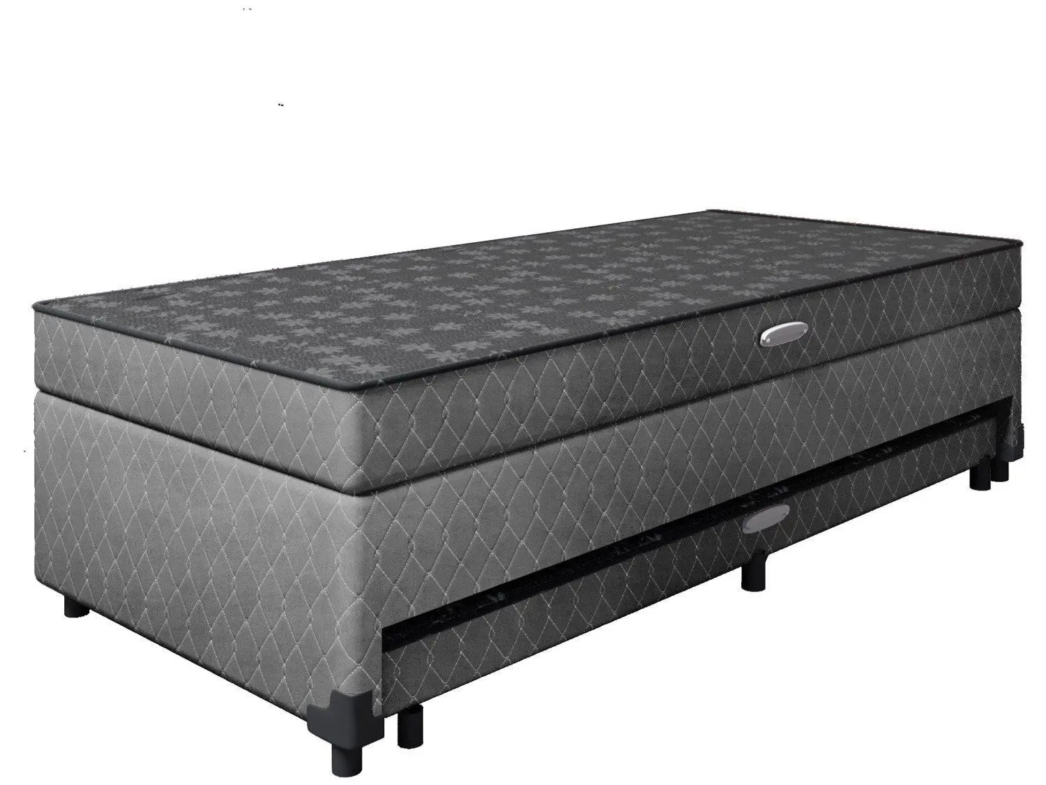 Cama Box Conjugada Solteiro SMP com Cama Auxiliar e Baú 55x88x188 Lady - Imagem 2