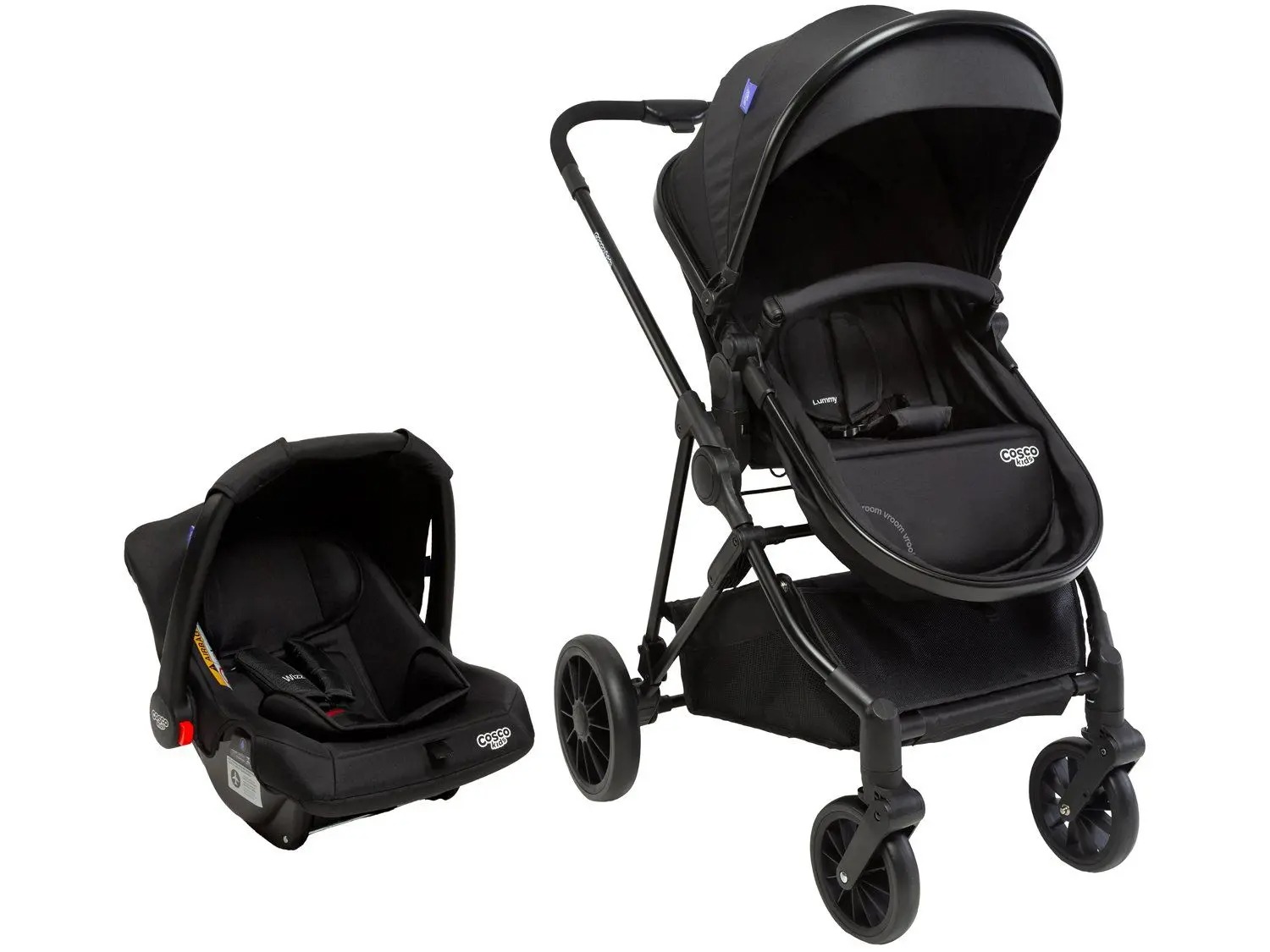 Carrinho de Bebê com Bebê Conforto Cosco Kids Lummy Duo até 22kg
