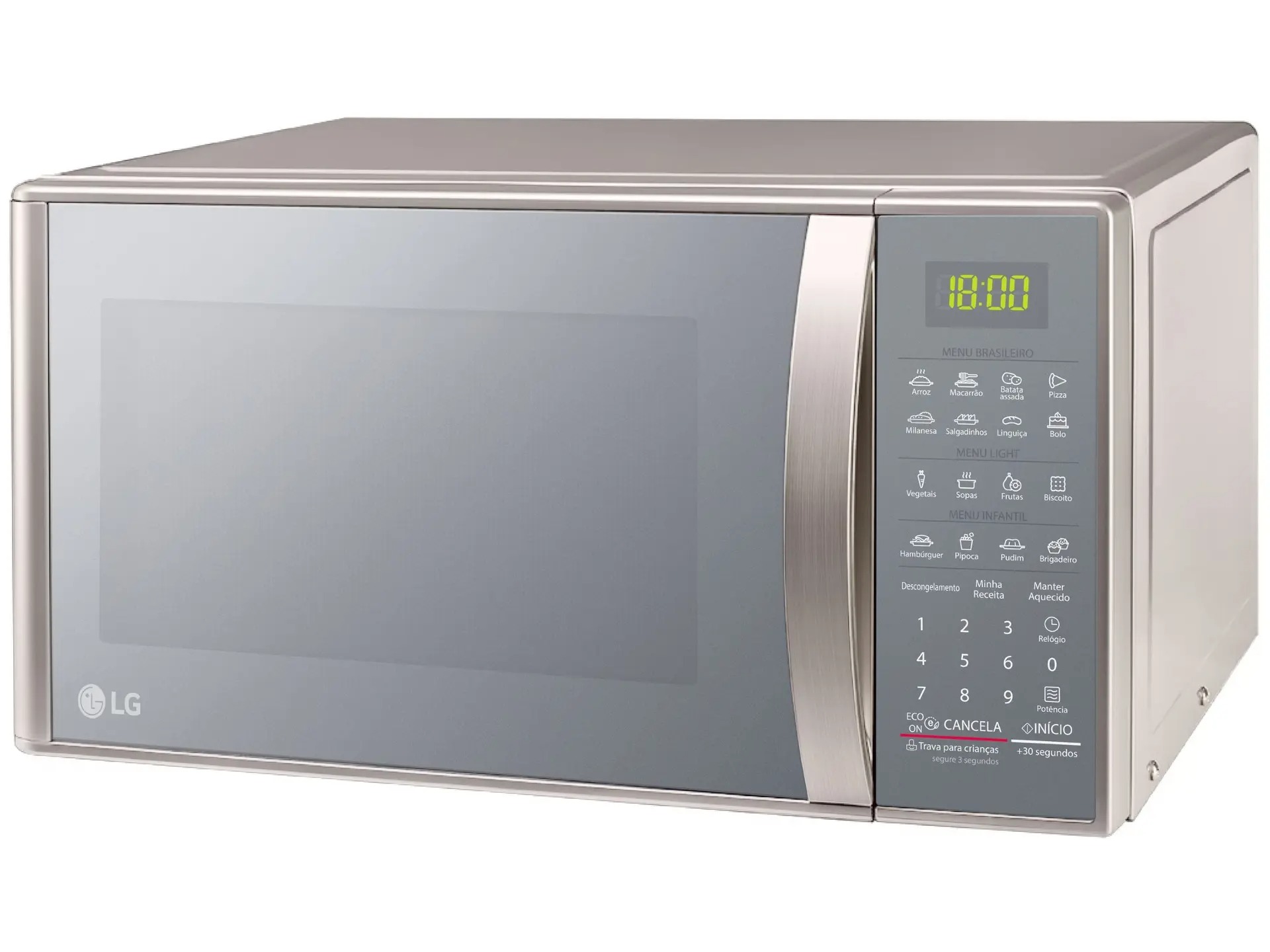 Micro-ondas LG 30 litros Prata Limpa Fácil (MS3043BRA) 110/220V - Imagem 2