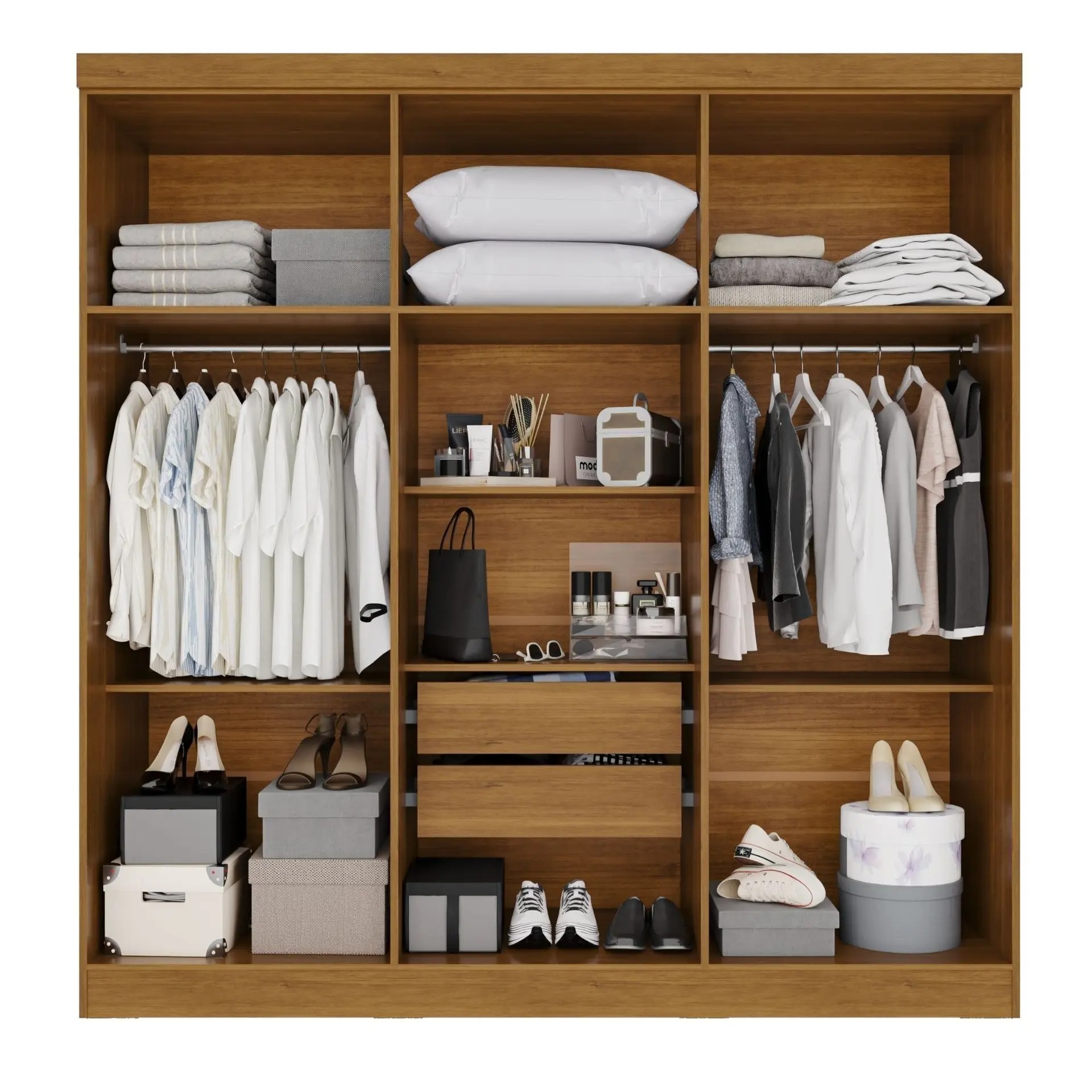 Guarda-Roupa Casal 6 Portas 2 Gavetas França Cinamomo - Espresso Móveis - Imagem 3