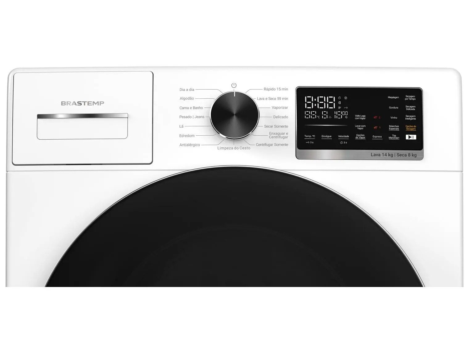 Lava e Seca Brastemp 14kg BNO14AB Água Quente e Fria Branca 110/220V - Imagem 7