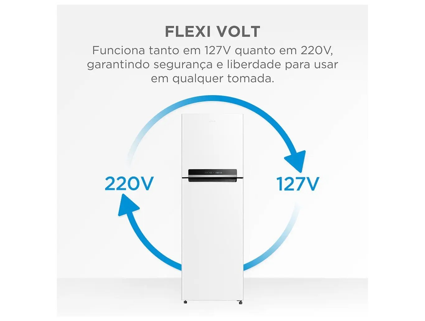 Geladeira/Refrigerador Midea Frost Free Duplex Branca 425L MDRT572EVD013 Bivolt - Imagem 2