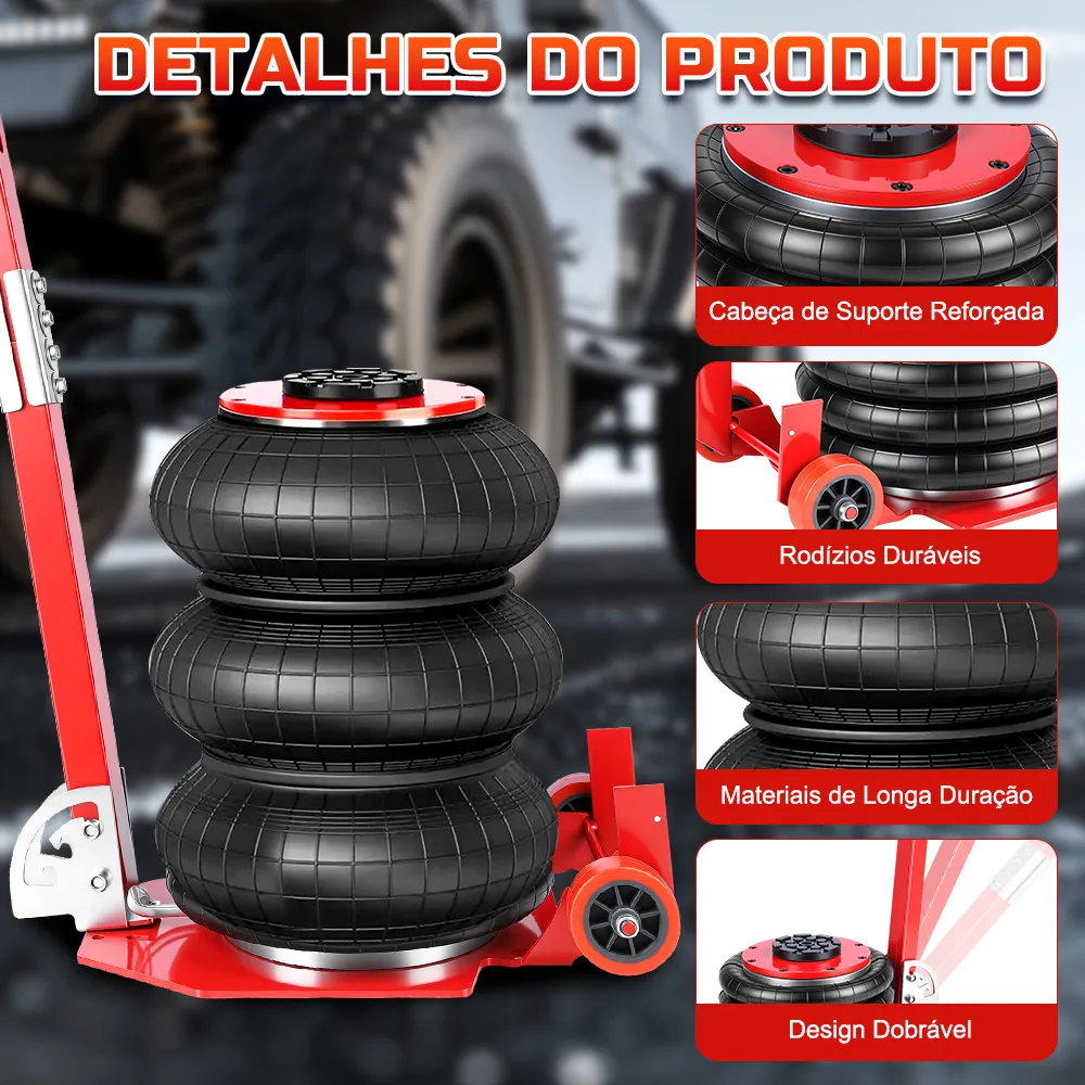 Macaco Pneumático Automotivo Tipo Bolsa - 3 Toneladas - Imagem 2