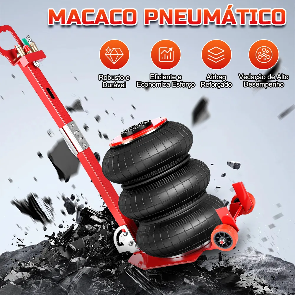 Macaco Pneumático Automotivo Tipo Bolsa - 3 Toneladas - Imagem 3
