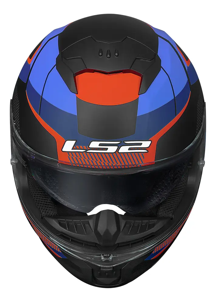 Capacete Ls2 Stream Ii Road Titanium Fosco Cor Azul Tamanho 56,58,60 - Imagem 2