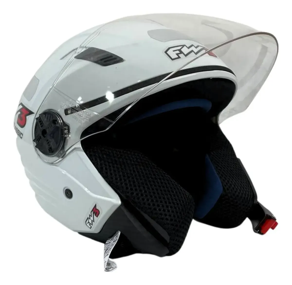 Capacete Aberto P/ Moto Fw3 Viseira Cristal X Open Inmetro - Imagem 6