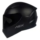 Capacete Fechado Asx City Solid Preto Fosco + Viseira Fumê Desenho Sólido Tamanho do capacete 58/M - Imagem 3