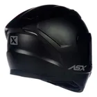 Capacete Fechado Asx City Solid Preto Fosco + Viseira Fumê Desenho Sólido Tamanho do capacete 58/M - Imagem 2