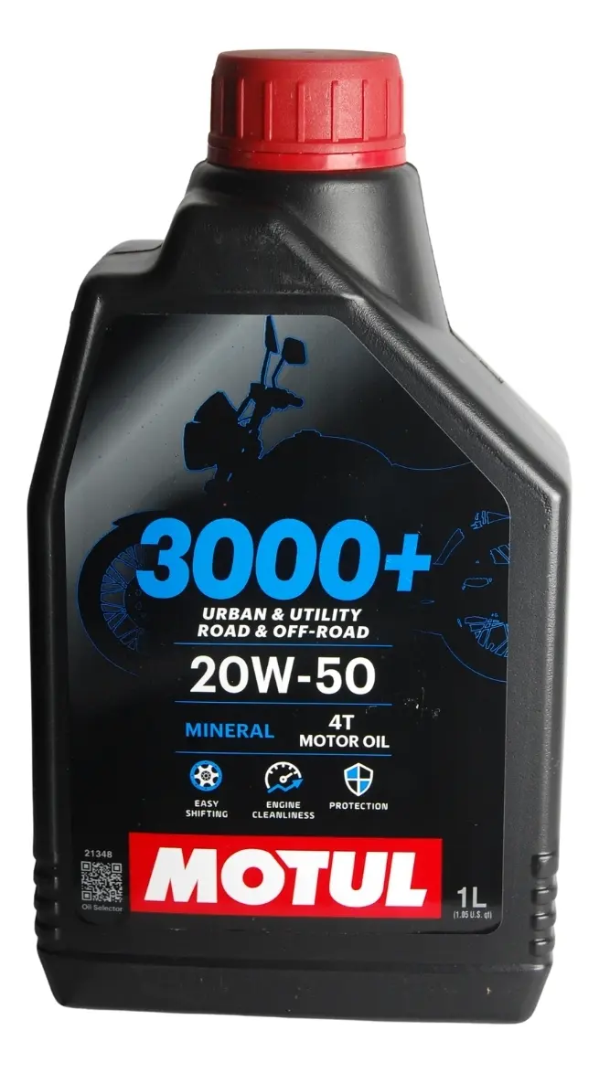 Óleo Lubrificante Motul 3000+ 20w50 Motos 1 Litro - Imagem 5